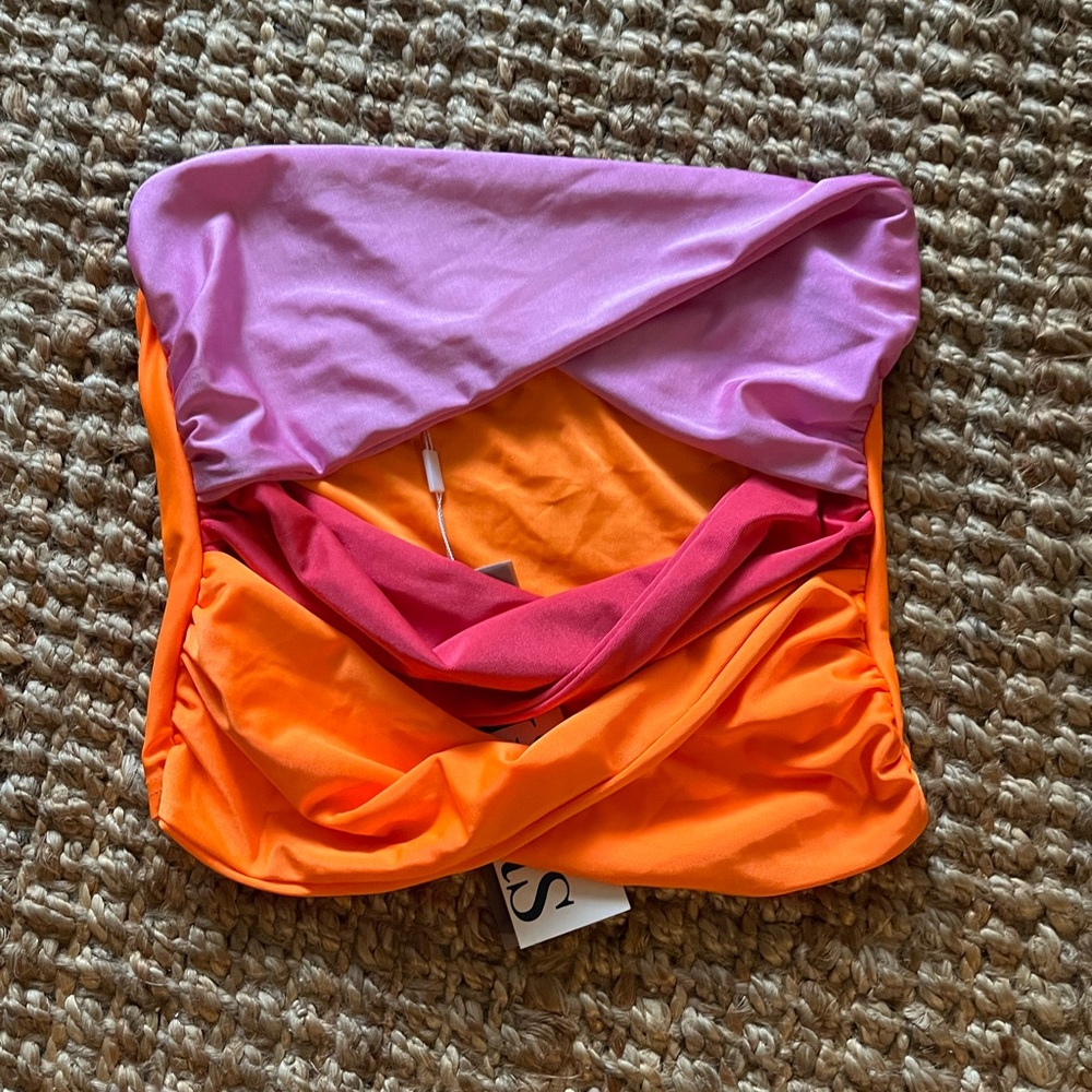 Colorful Strapless Top - Picture 2 of 2